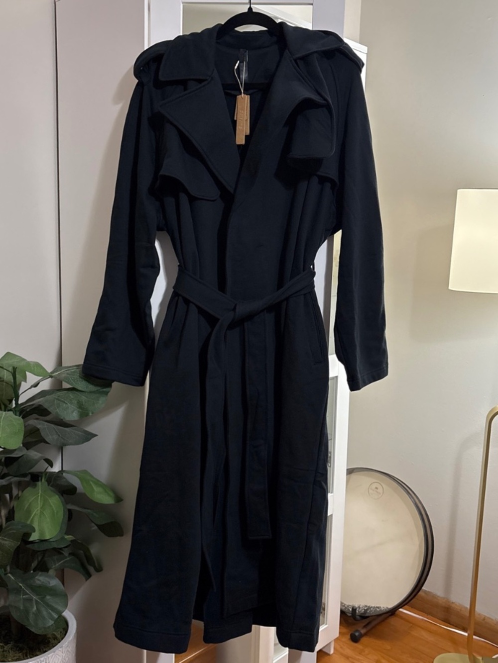 SKIMS Boyfriend Fleece Oversized Trench Coat size XS NWT